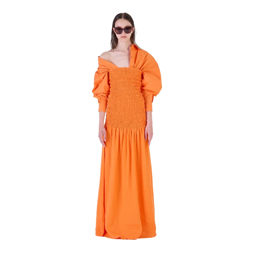 Silvian Heach Maxi Dresses Orange Dames