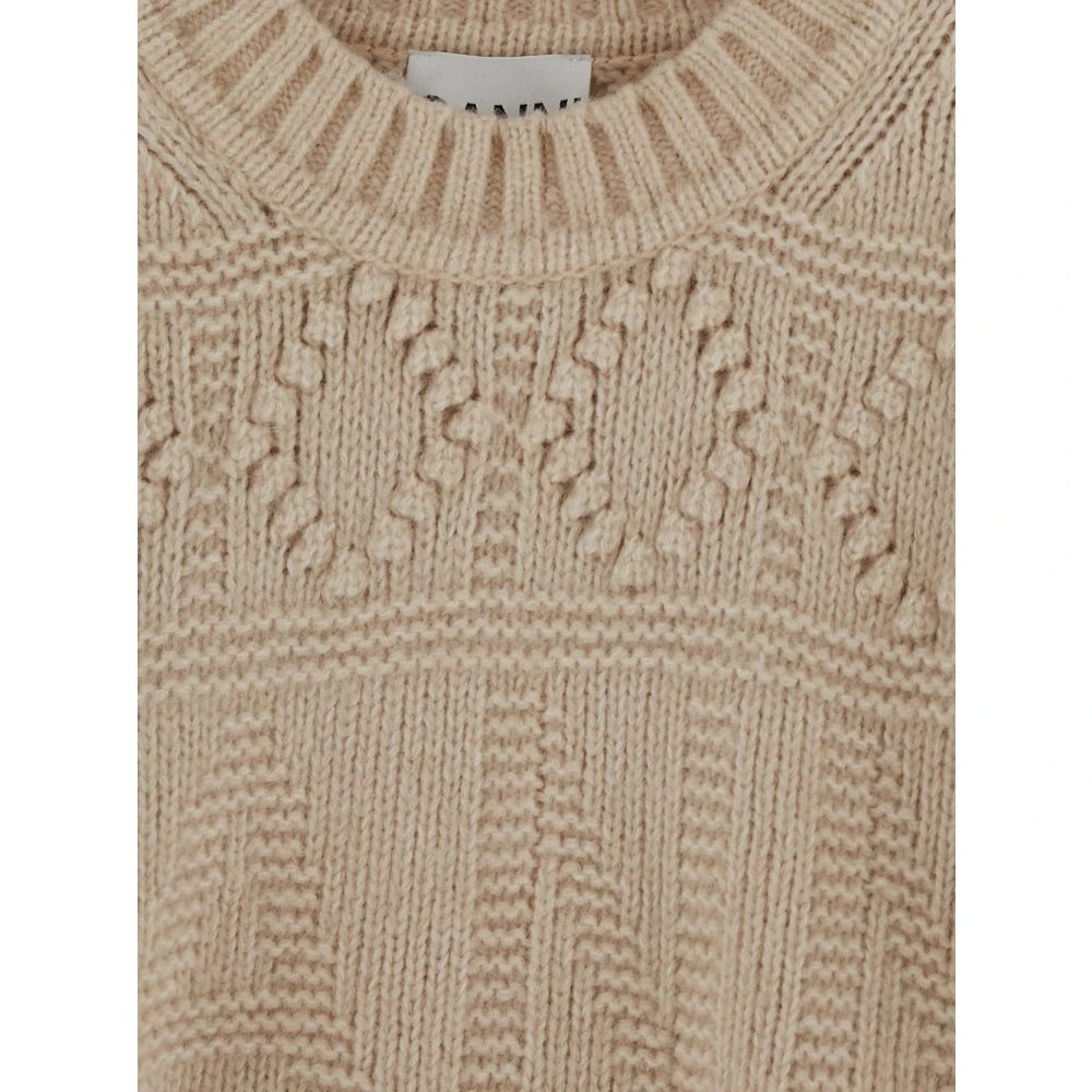 Ganni Wollen breigoed voor vrouwen Beige Dames