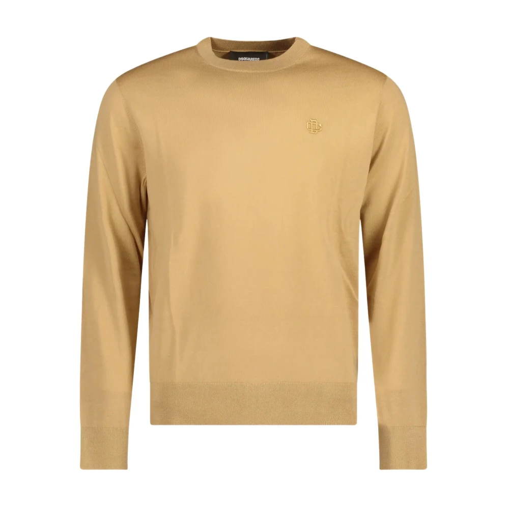 Dsquared2 Stijlvolle Pullover Trui voor Mannen Brown Heren