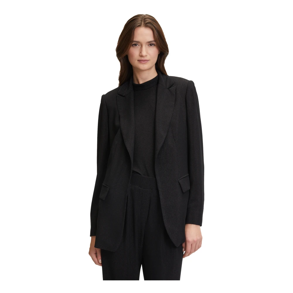 Betty & Co Stijlvolle Blazer met Zakken Black Dames