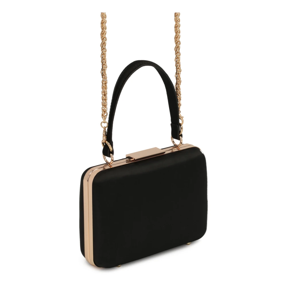 Kazar Elegante Zwarte Stoffen Clutch Tas Black Dames