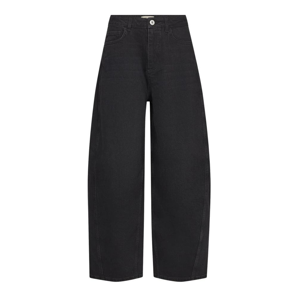 Mos Mosh Damen Barrel Jeans Schwarz Gr. 30 - Bild 4