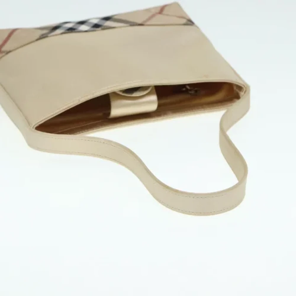 Burberry Vintage Pre-owned Fabric shoulder-bags Beige Dames