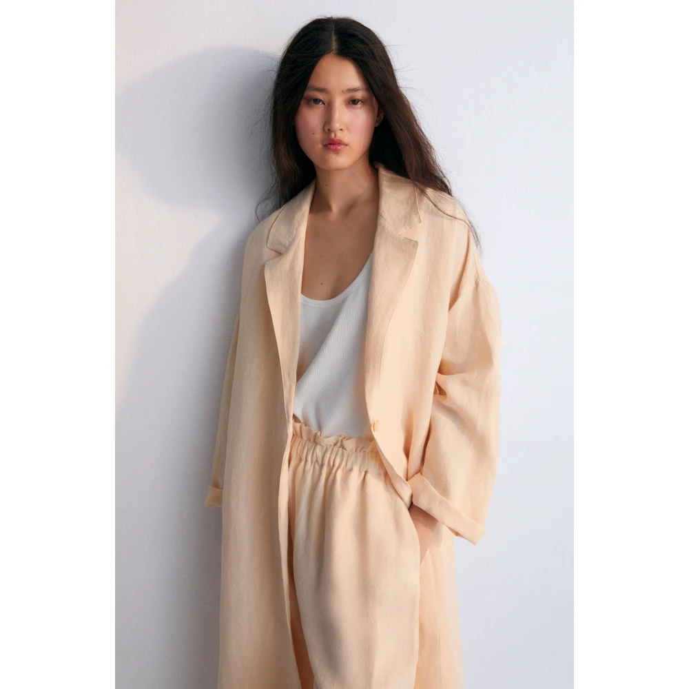The New Society Hera Vrouw Jas Macadamia Beige Dames