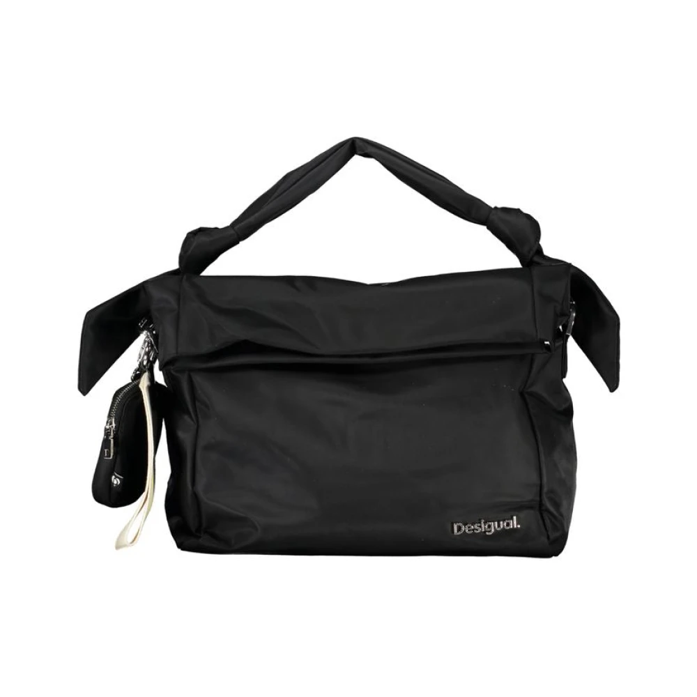 Desigual Zwarte Polyester Handtas met Verstelbare Schouderband Black Dames