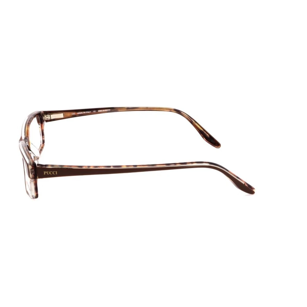 EMILIO PUCCI Bruine Plastic Frame Bril Brown Dames