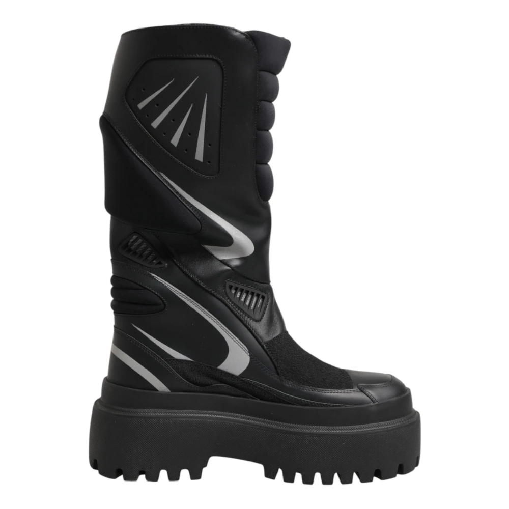 Dolce & Gabbana Women's Black Biker Boots