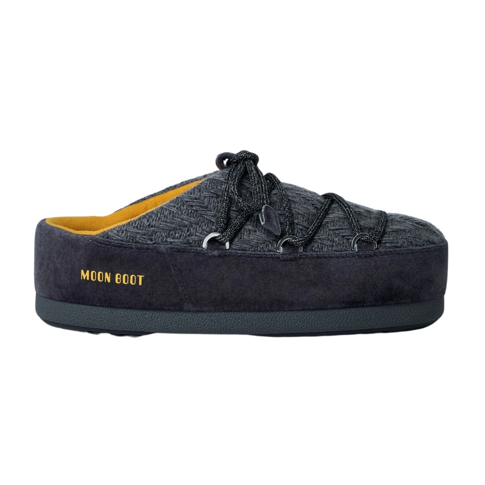 Moon Boot Women's Gray Evx Knit Mules