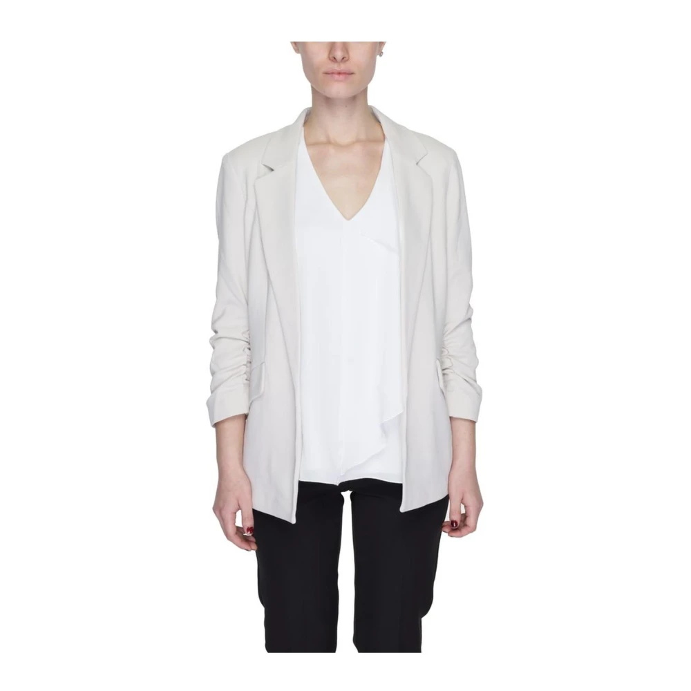 Only Beige Dames Blazer Lente Zomer Collectie Beige Dames