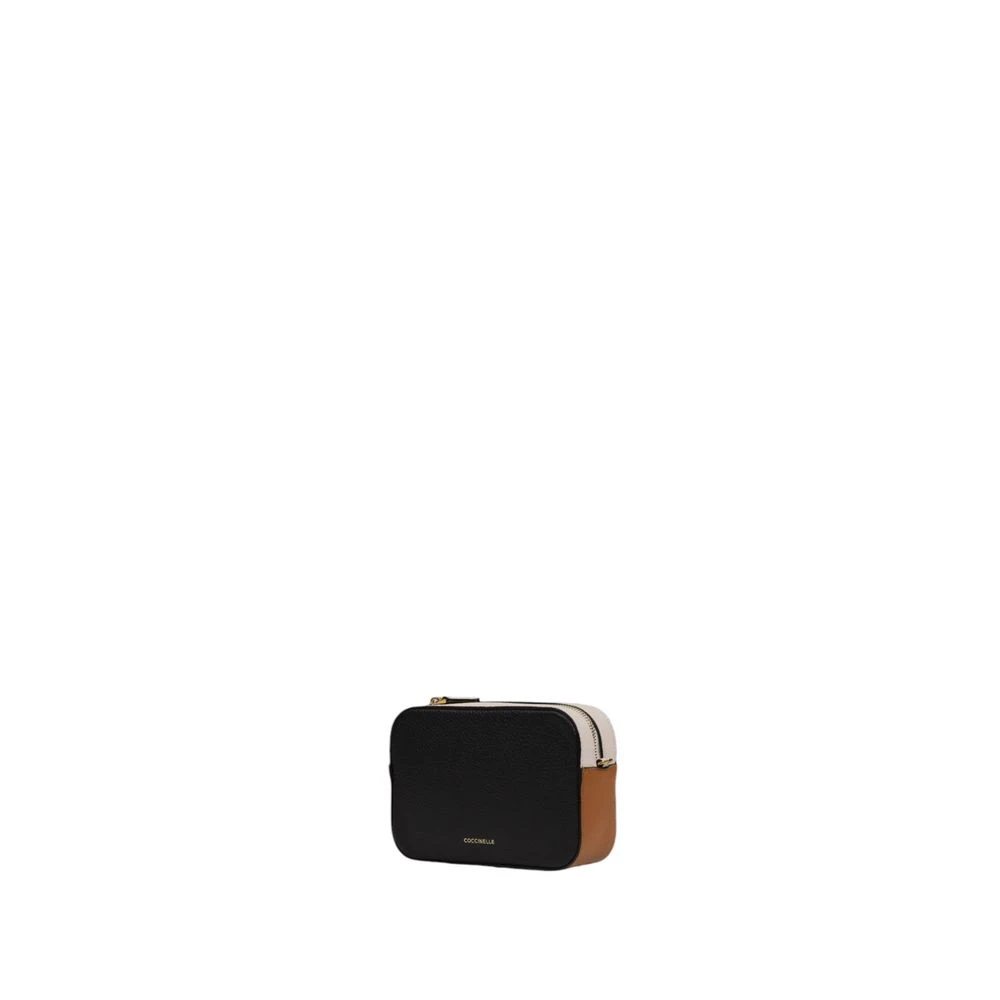 Coccinelle Zwarte leren handtas herfst winter collectie Black Dames