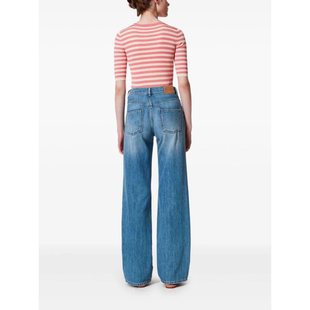 Twinset Denim Jeans met Klassieke Indigo Stijl Blue Dames