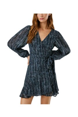 Robe Chemise Noire Pepe Jeans Taille 38 - En Coton/élasthanne, Longueur Genou, Occasion Très Bon état