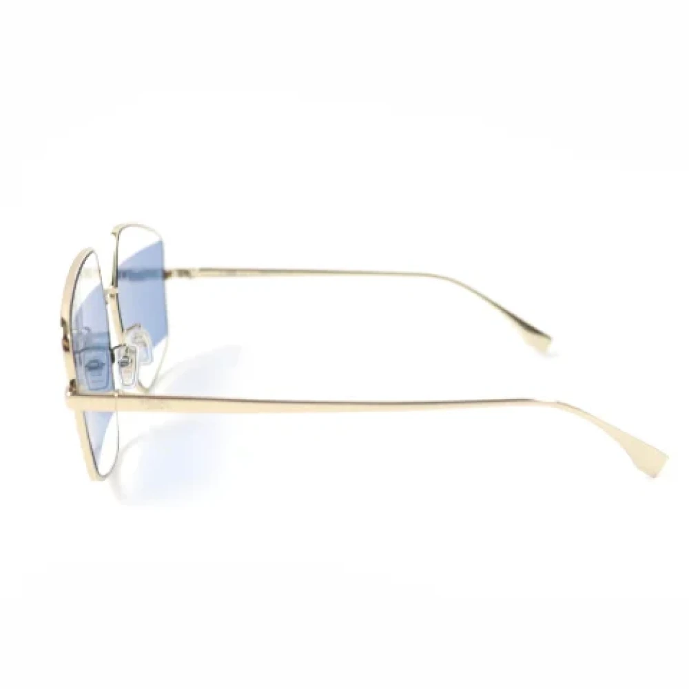 Fendi Vintage Pre-owned Metal sunglasses Blue Dames
