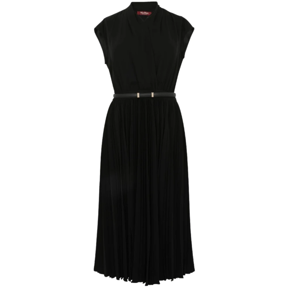 Max Mara Studio Women's Black Albino Dress - Midi Dresses - M - Dresses