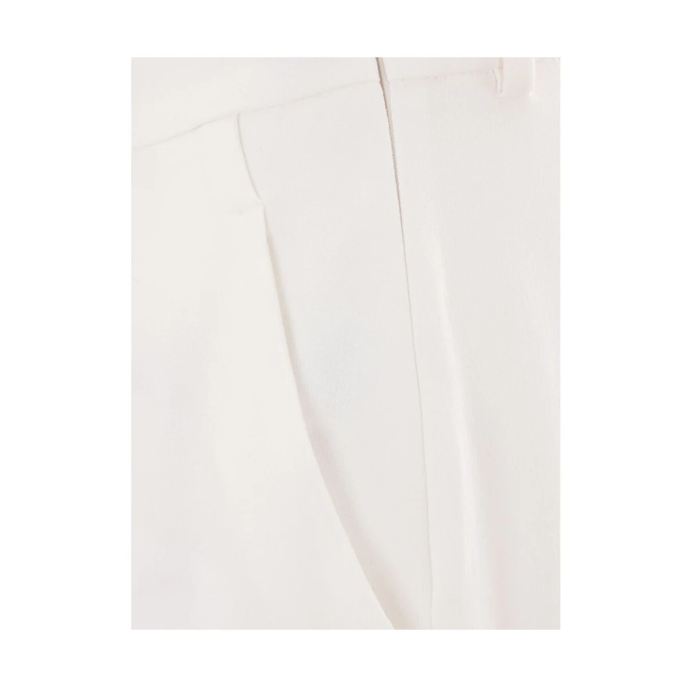 Ermanno Scervino Witte Zijzakbroek Persvouw White Dames
