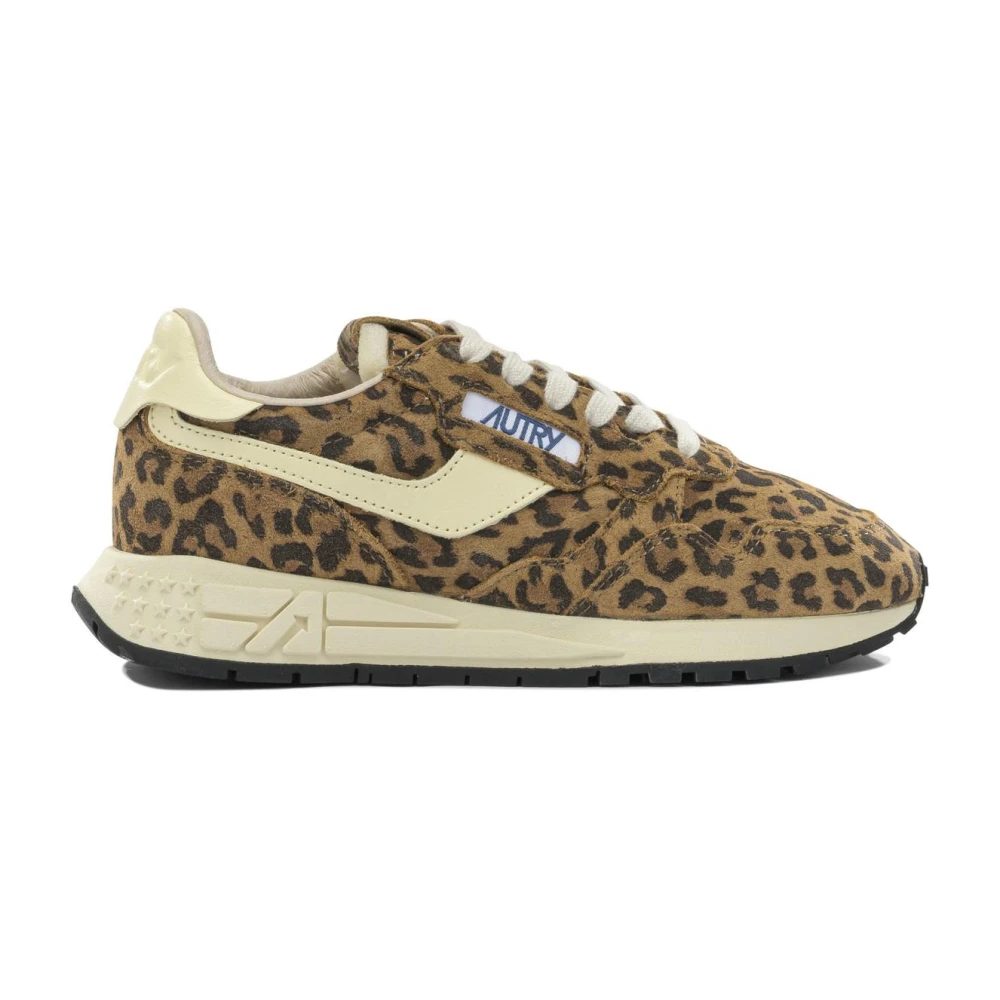 Autry Leopard Print Low-Top Sneakers Dames Schoenen Veelkleurig Multicolor