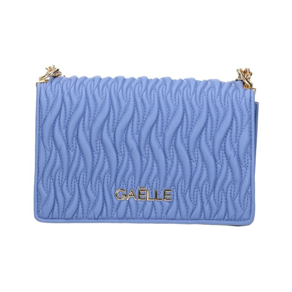 Gaëlle Paris Women's Purple Shoulder Bag With Metal Logo