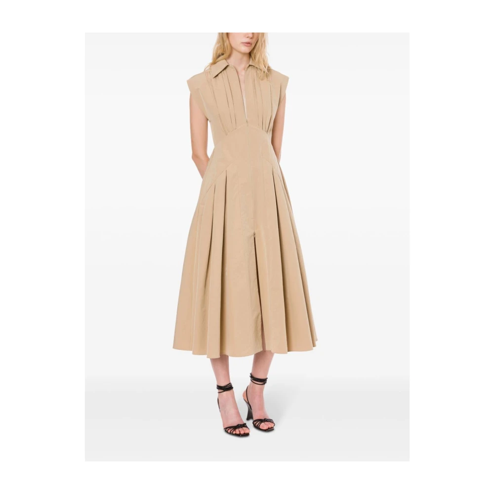 Philosophy di Lorenzo Serafini Beige Jurk Elegant Comfortabel Gelegenheid Beige Dames