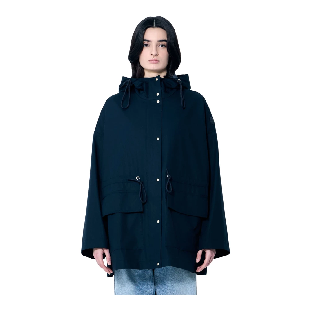 Moncler - Coats > Parkas - Blue - Moncler - Modalova