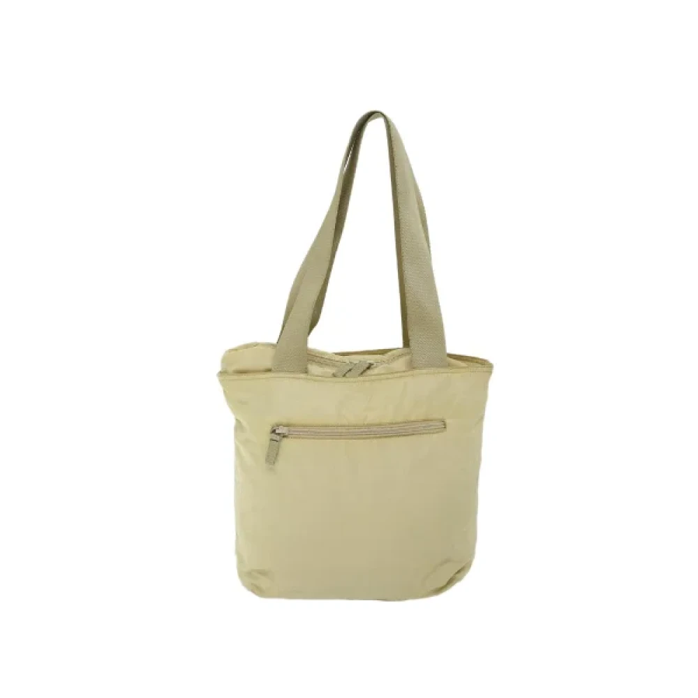 Prada Vintage Pre-owned Nylon prada-bags Beige Dames