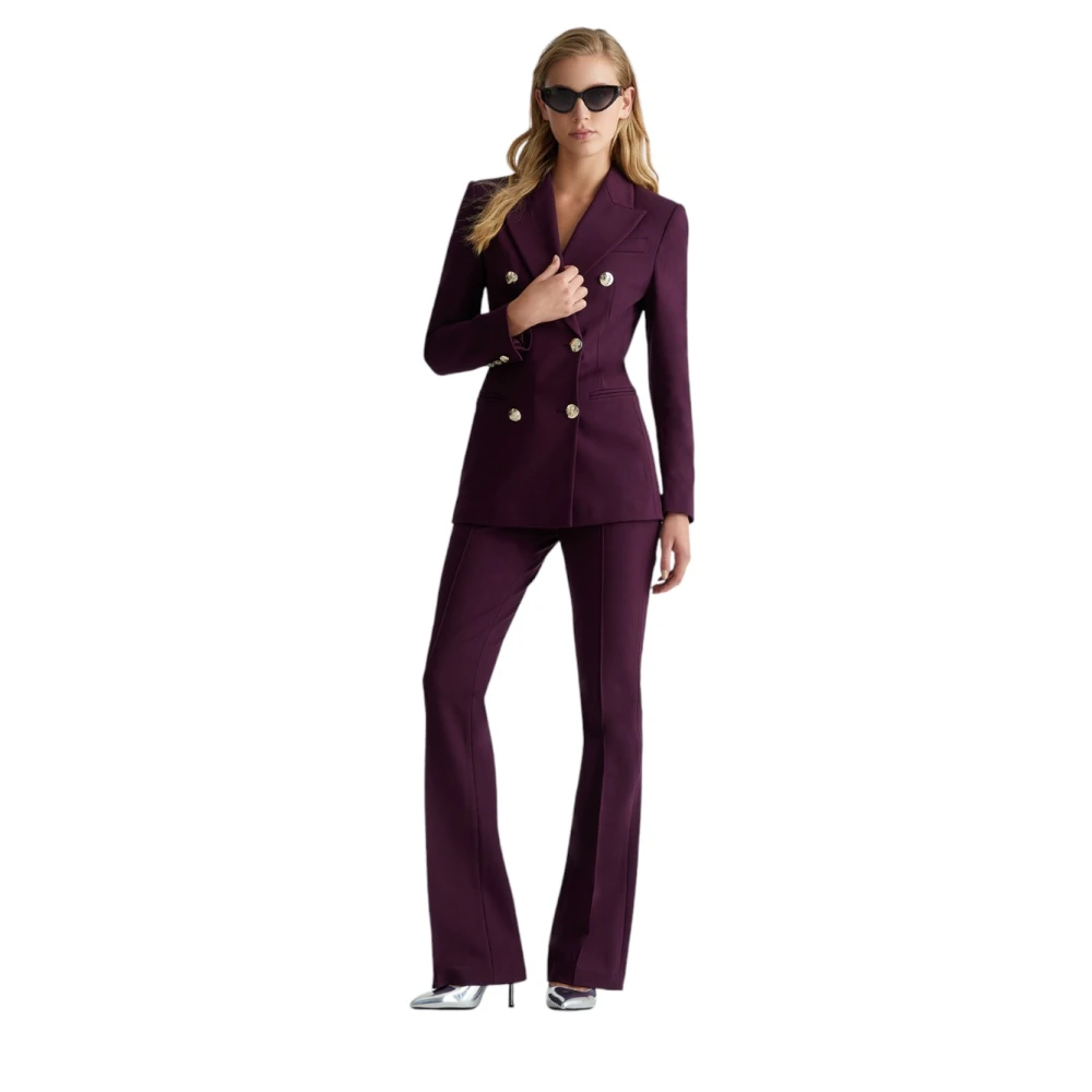 Liu Jo Elegante Blazer voor Vrouwen Purple Dames