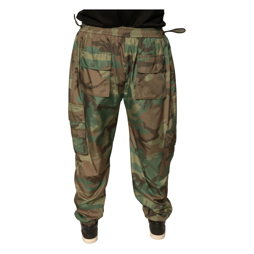 Dolce & Gabbana Camouflage Cargo Jogger Sweatpants Multicolor Heren