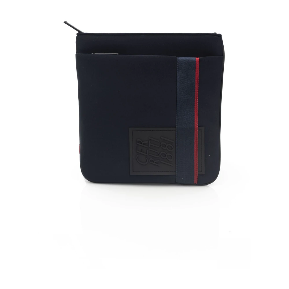 Cerruti 1881 Crossbody-väskor med dragkedja och fram- / bakfickor Blue, Herr