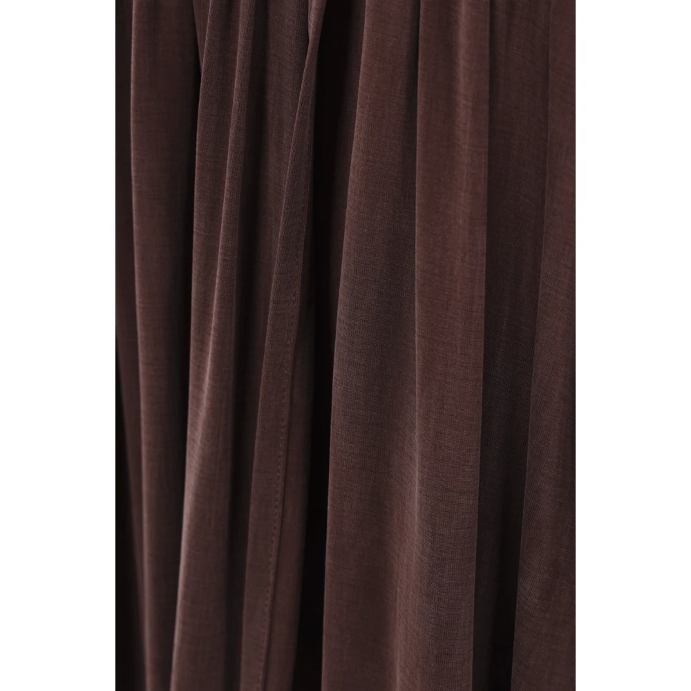 Elisabetta Franchi Bruine Cacao Jurk Gemaakt in Italië Brown Dames