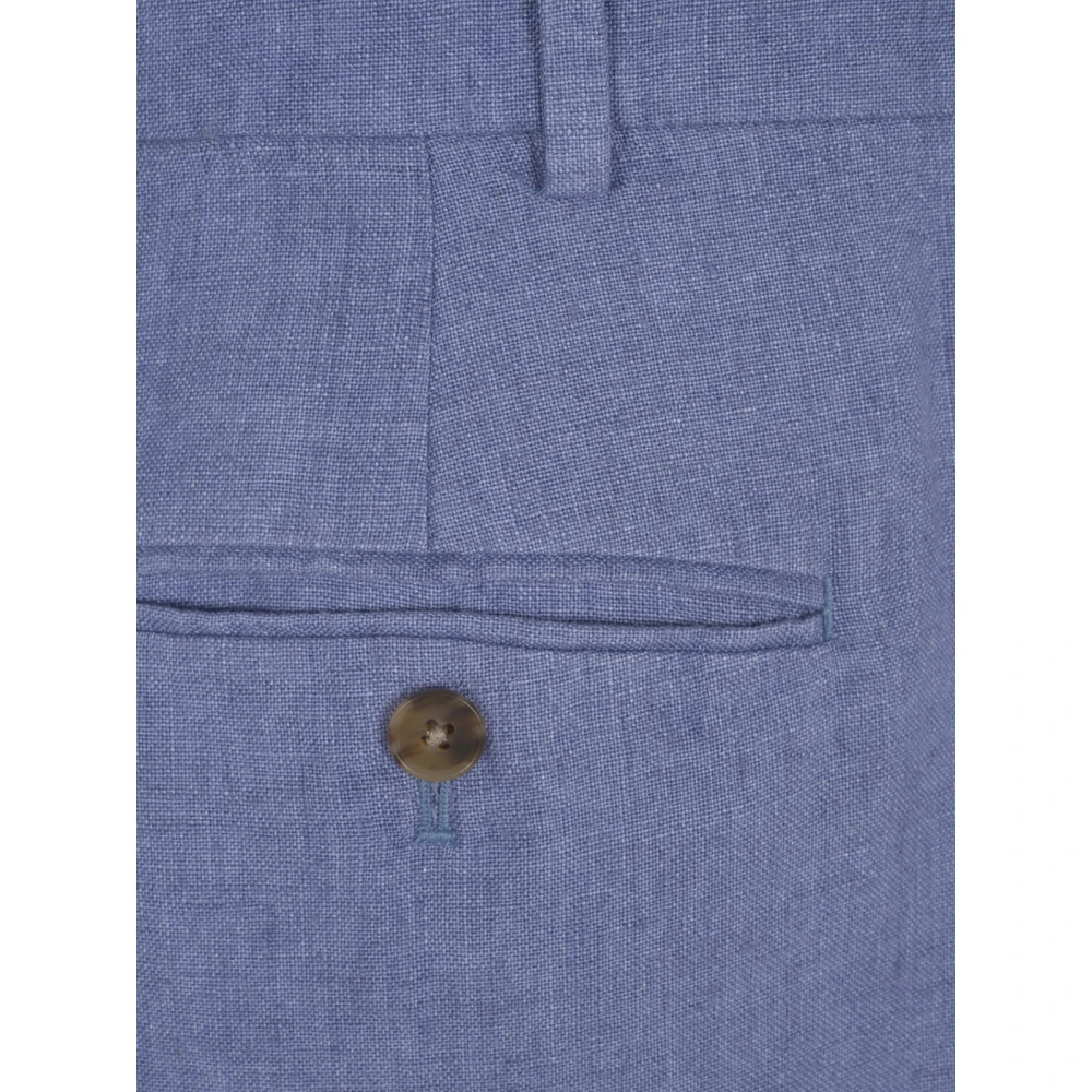 Polo Ralph Lauren Klassieke platte voorkant broek Blue Dames