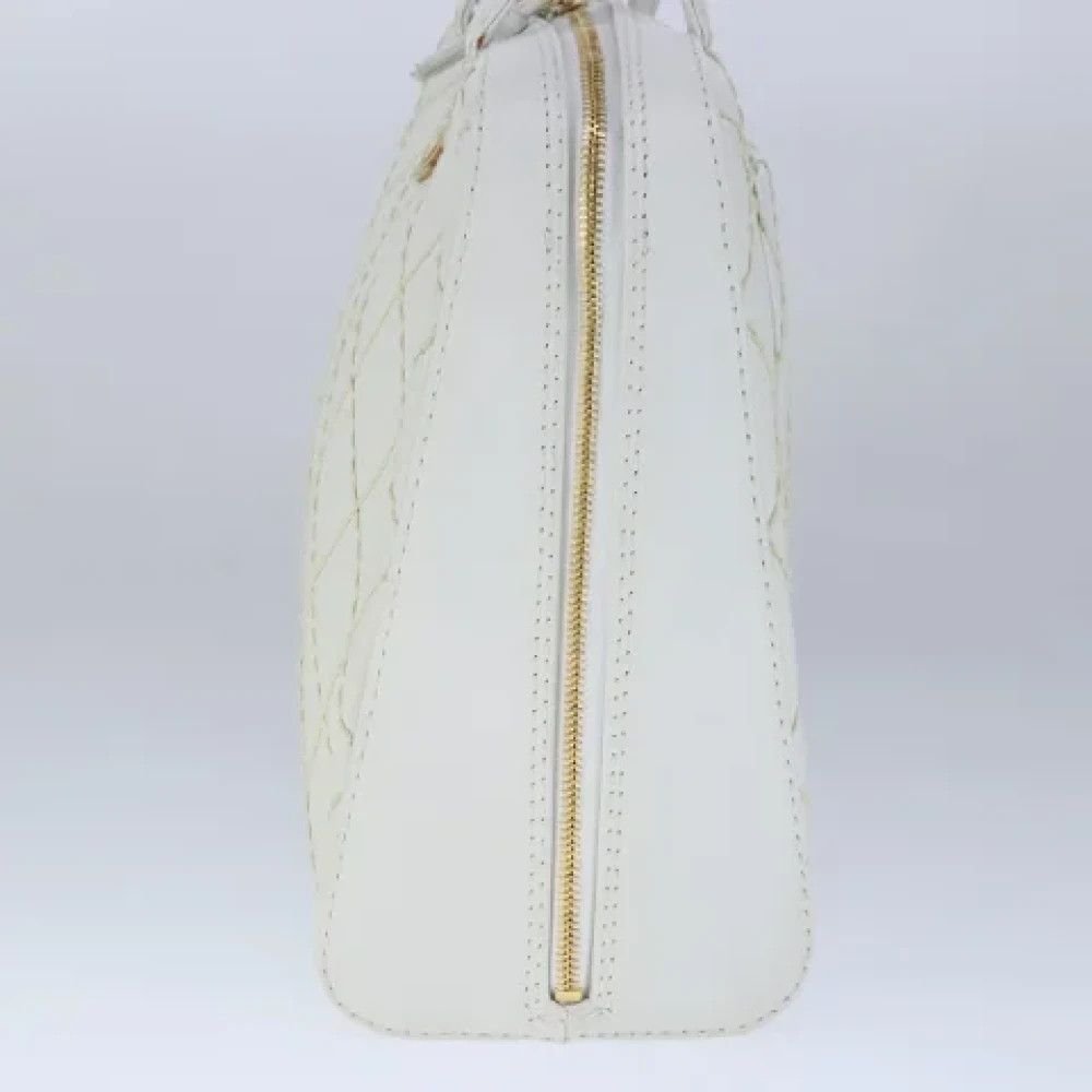 Chanel Vintage Pre-owned Leather handbags White Dames
