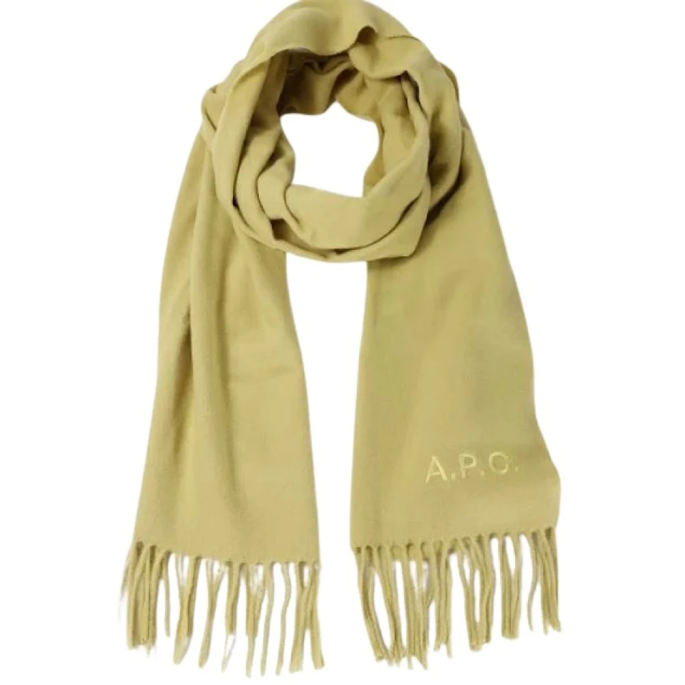 A.p.c. Mannen Sjaal Ambroise Brodee Ginger Green Dames