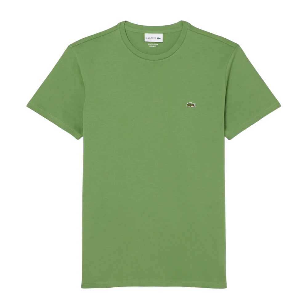 Lacoste Herr Grön Toppar L, Bomull, Pima Cotton T-Shirt