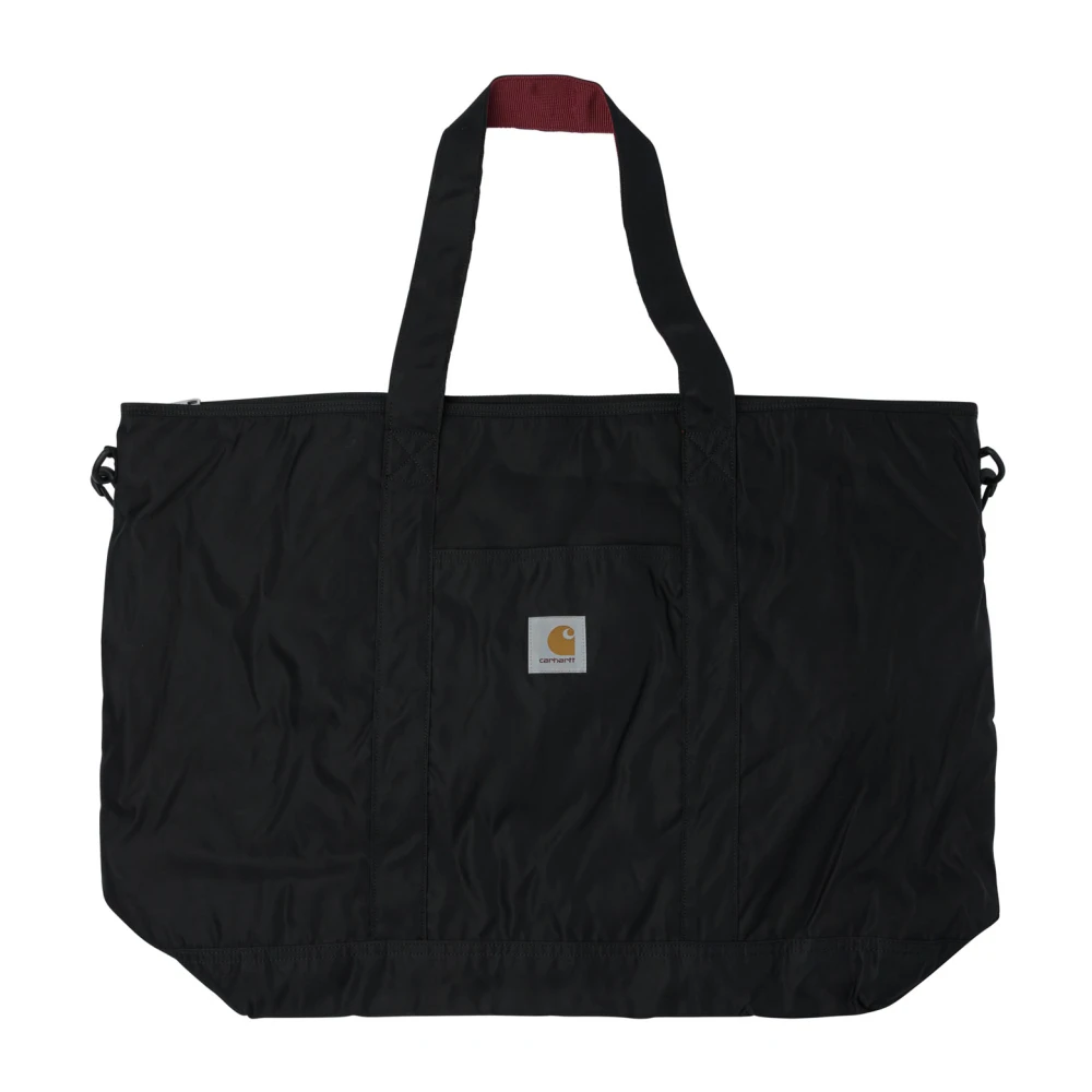 Carhartt Wip Men's Black Shopping Bags, One Size, Alumni Tote Bag