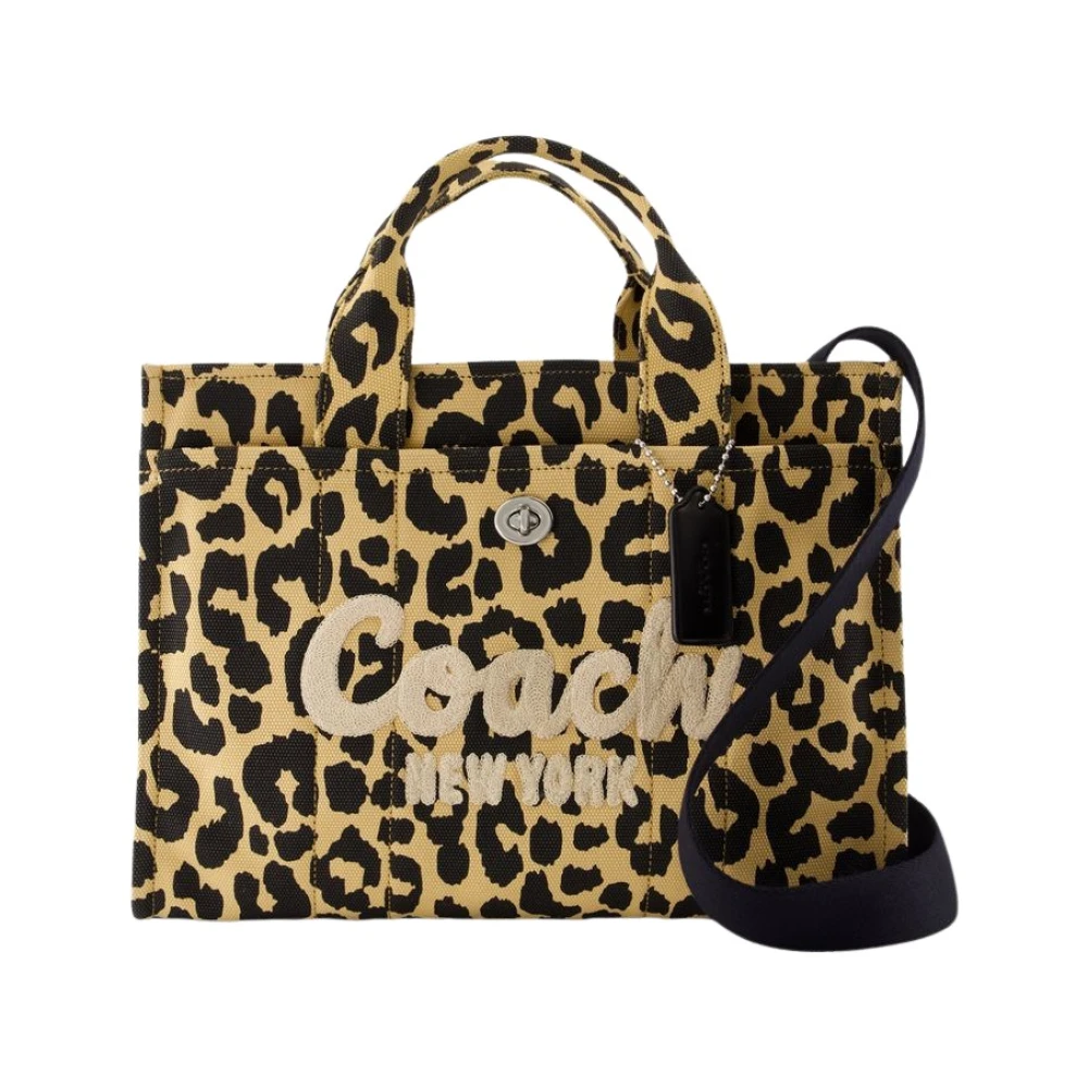 Leopard Trykt Lerret Tote Bag