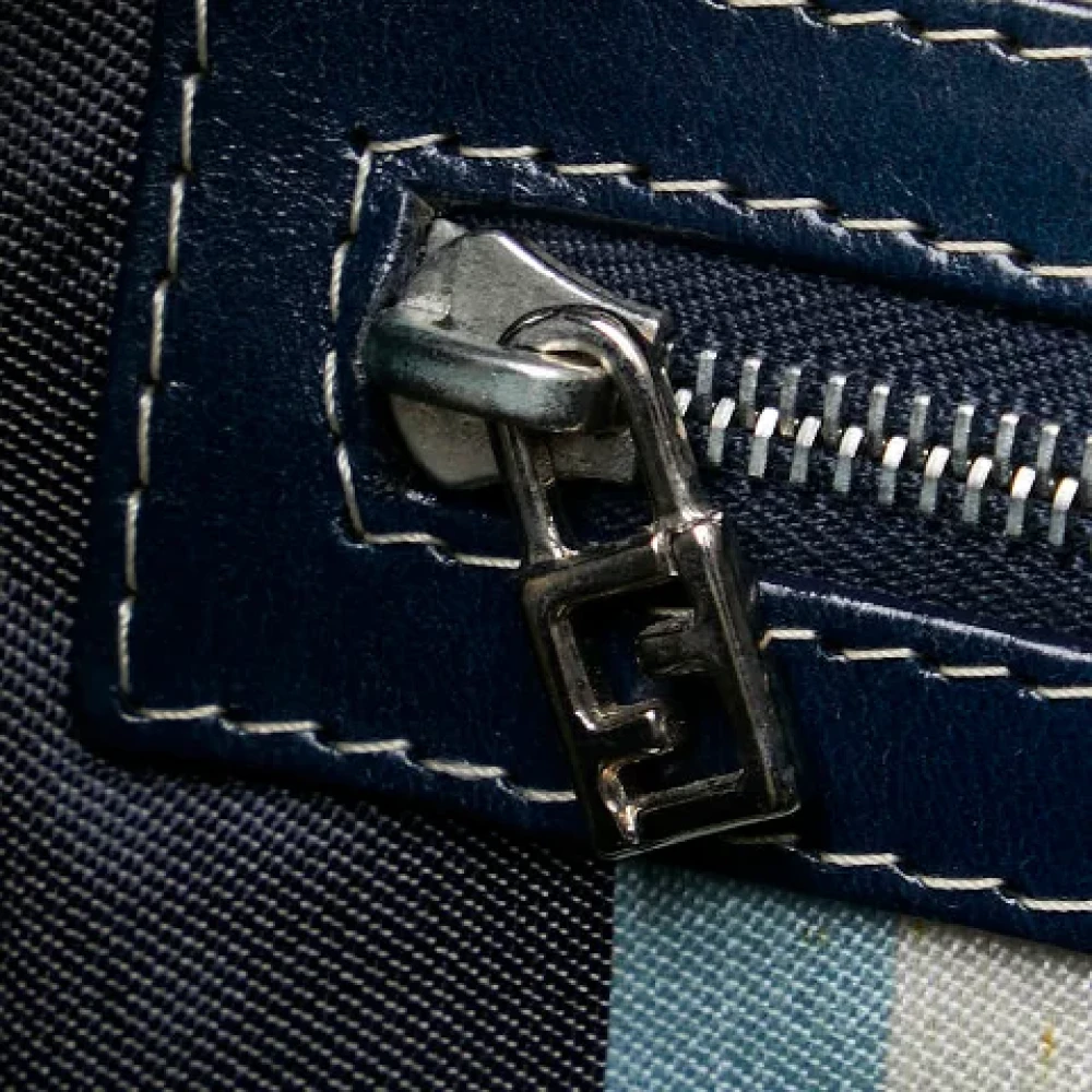 Fendi Vintage Pre-owned Canvas handbags Blue Dames