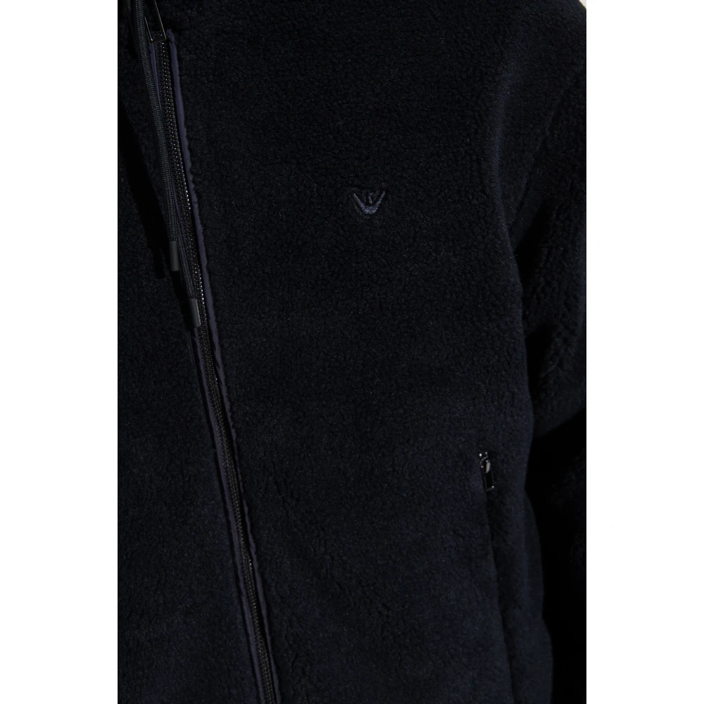Emporio Armani Omkeerbare jas met opstaande kraag Blue Heren