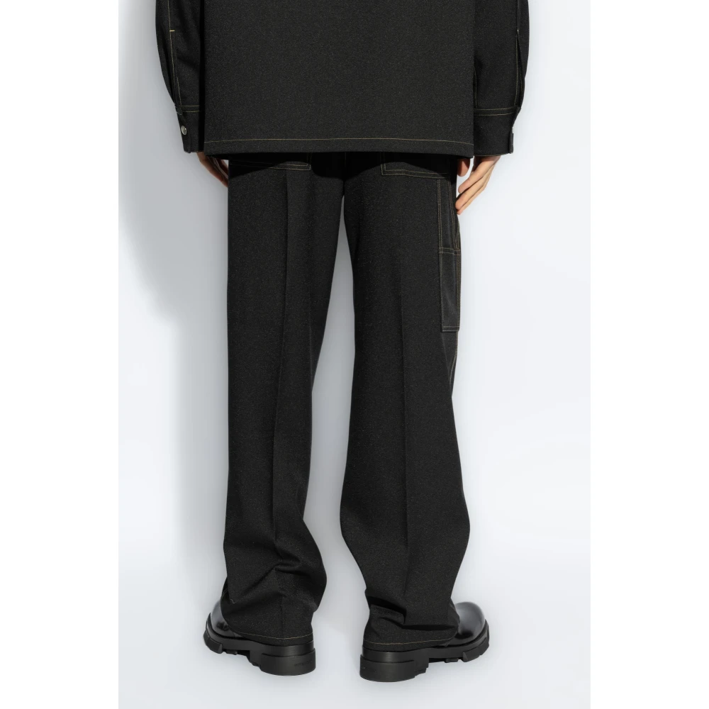 Jil Sander Kreukelbroek Black Heren
