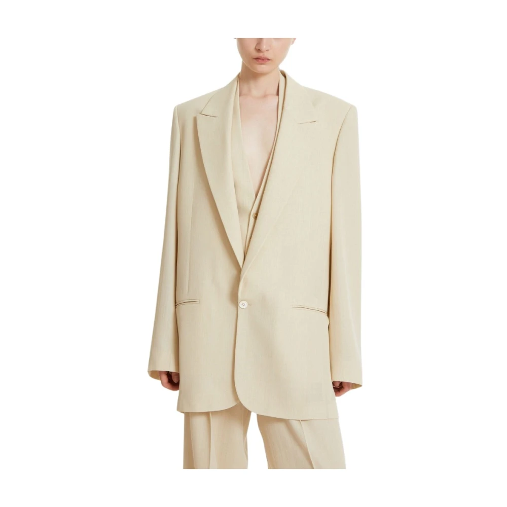 Petar Petrov Crème Blazer Beige Dames