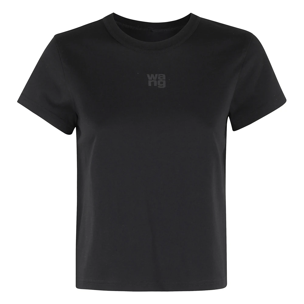 T by Alexander Wang Essentiell Shrunken Tee Black, Dam