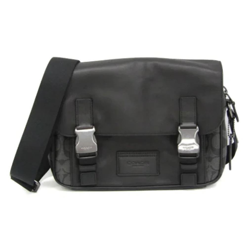 Coach Pre-owned Leather shoulder-bags Black Dames