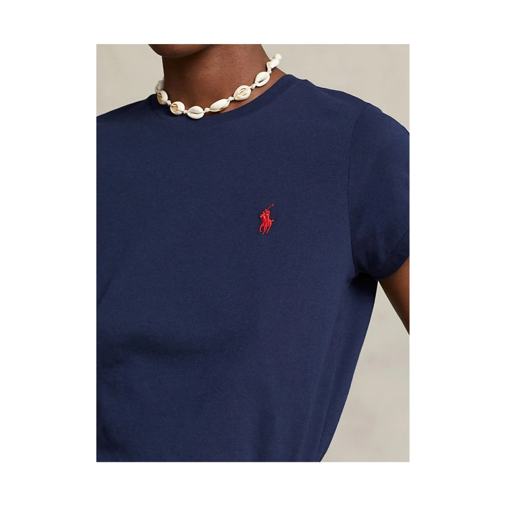 Ralph Lauren Polo Shirt met Pony Logo Blue Dames