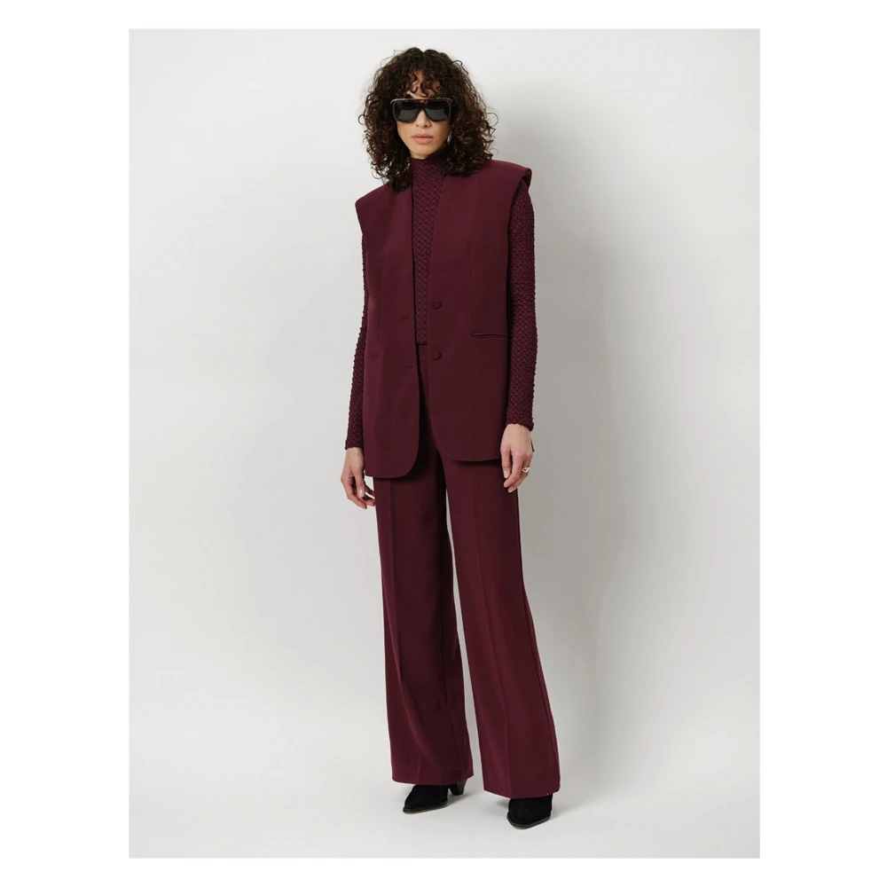 Dante 6 Clio Bordeaux Gilets Stijlvolle Vest Red Dames