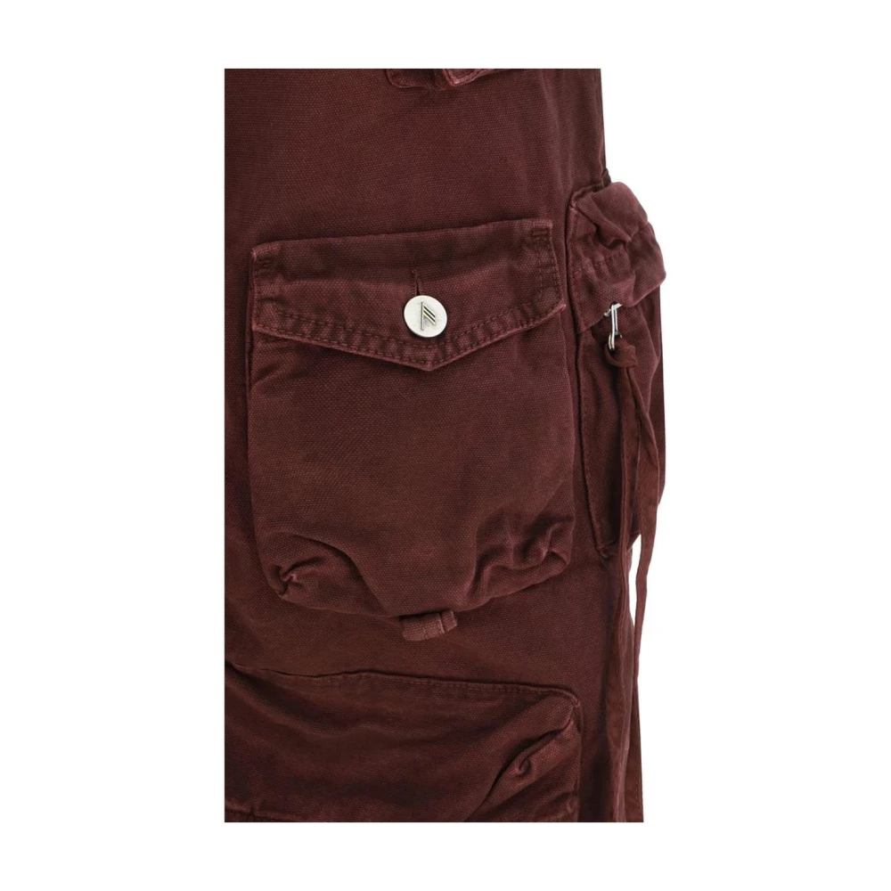 The Attico Cargo Broek Multipocket Stijl Red Dames