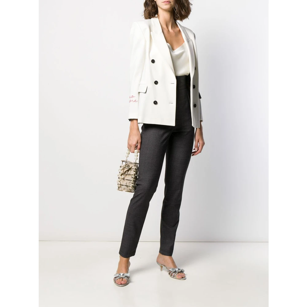 Dolce & Gabbana Stijlvolle Slim-fit Broeken Black Dames