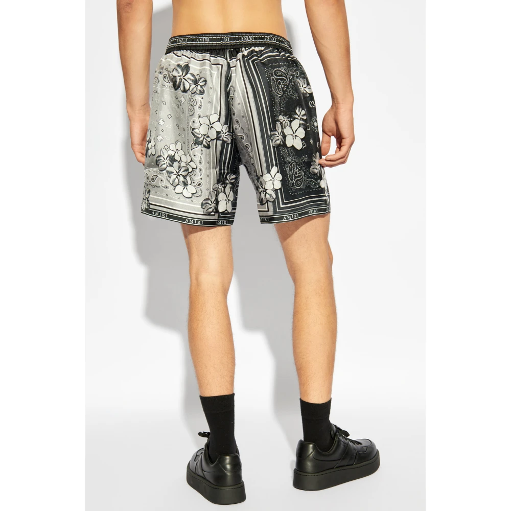 Amiri Zijden Shorts Black Heren