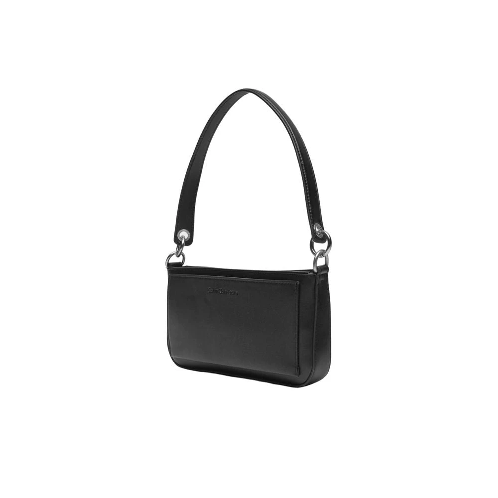 Calvin Klein Jeans Zwarte Polyethyleen Schoudertas Black Dames