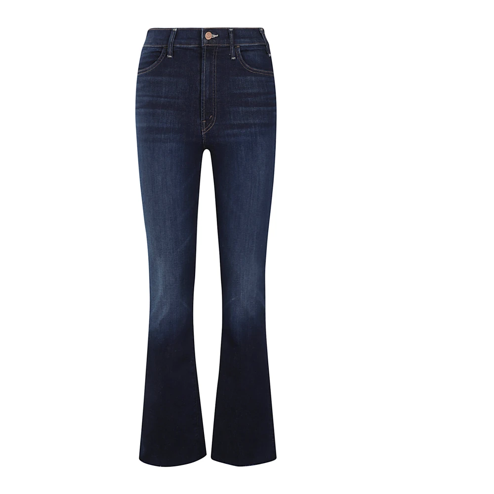 Mother Stijlvolle Flood Fray Jeans Blue Dames