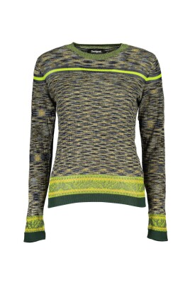 pull-en-coton-vert-avec-details-contrastes