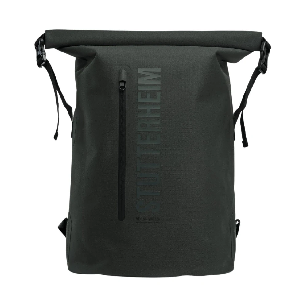 Stutterheim Waterdichte Rolltop Rugzak voor Dagelijkse Avonturen Green Unisex