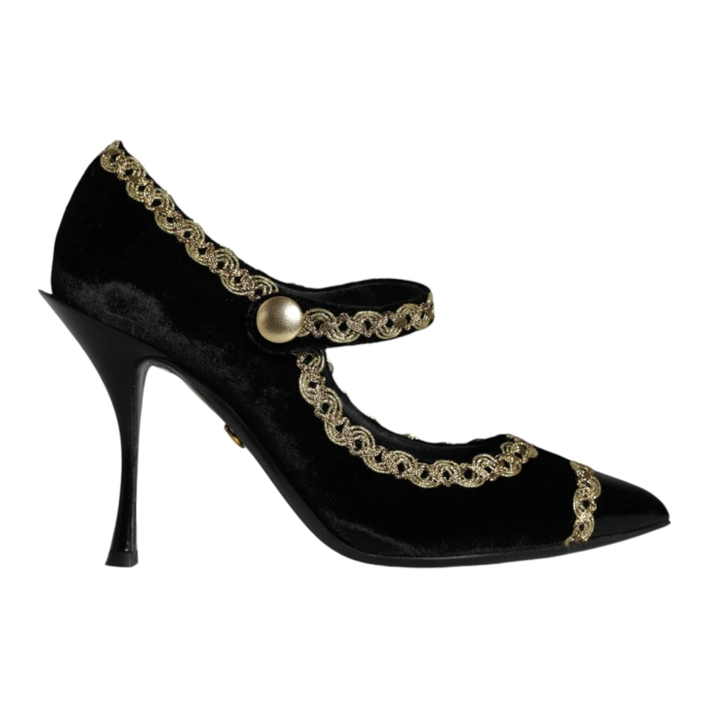 Dolce & Gabbana Donna Nero Mary Jane Pumps